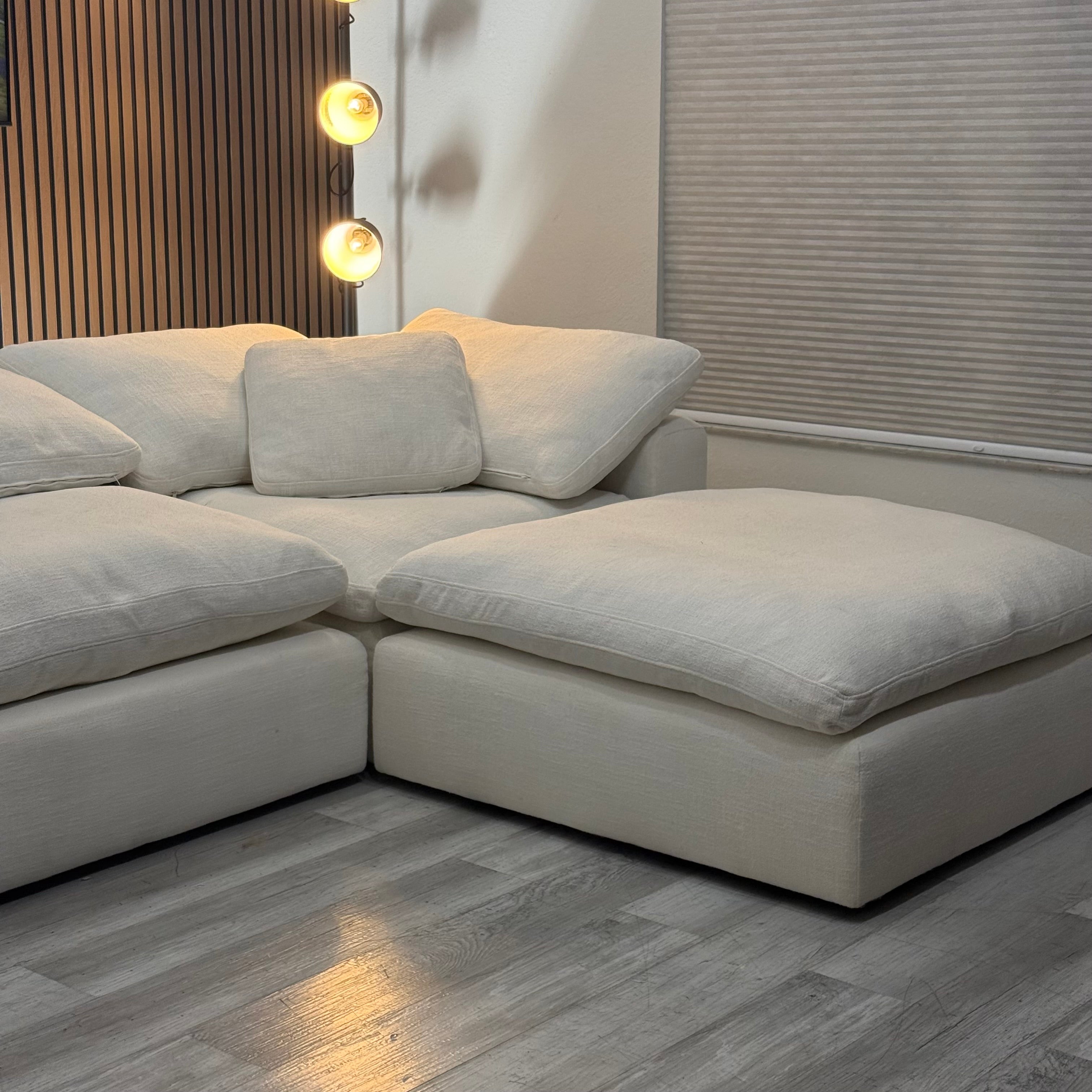Sectional Modular Cloud Ivory - 4 pieces