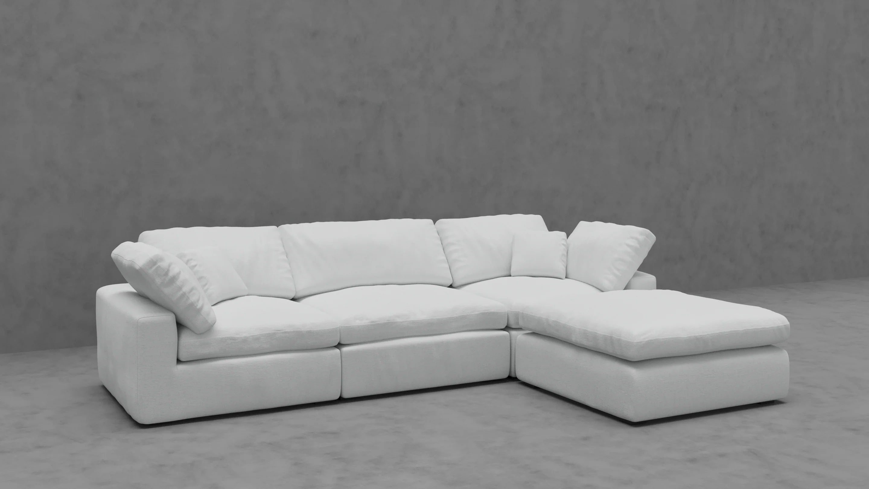 Modular Cloud 3 Seater & Ottoman