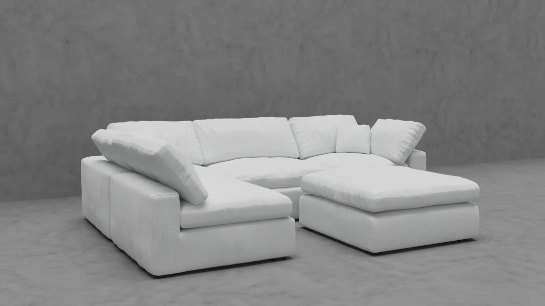 Modular Cloud 4 Seater & Ottoman