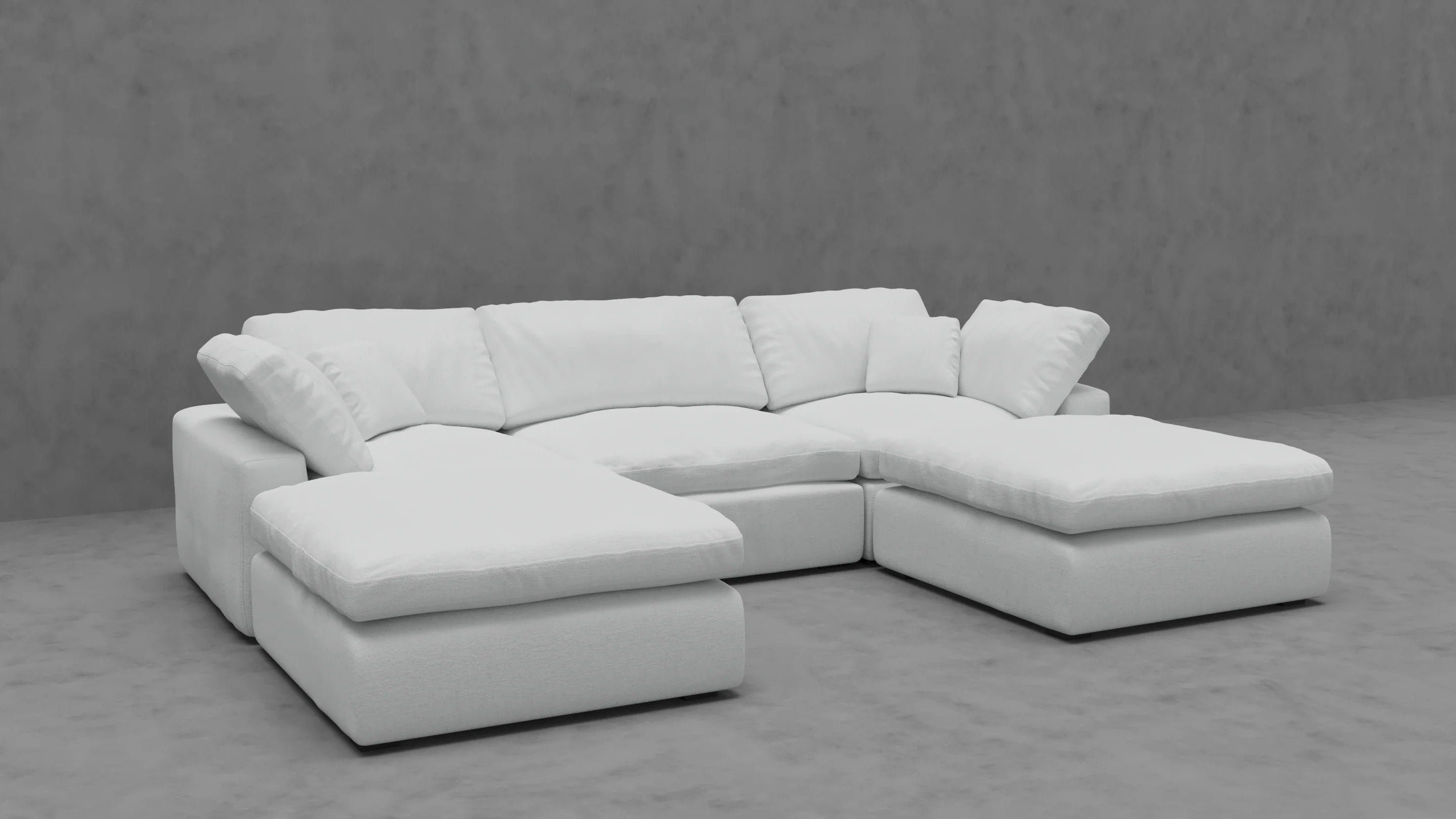 Modular Cloud 3 Seater & 2 Ottoman