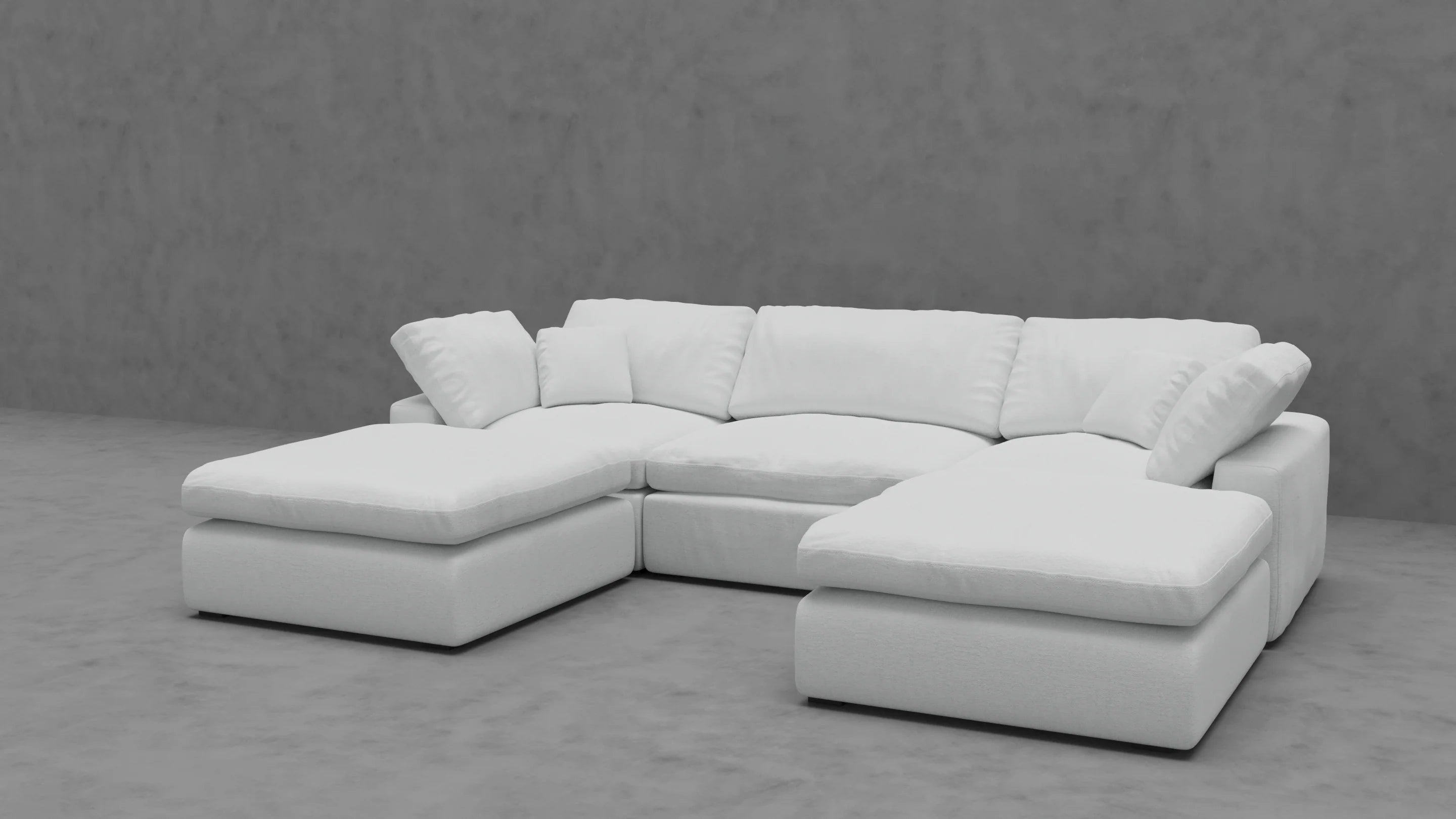 Modular Cloud 3 Seater & 2 Ottoman