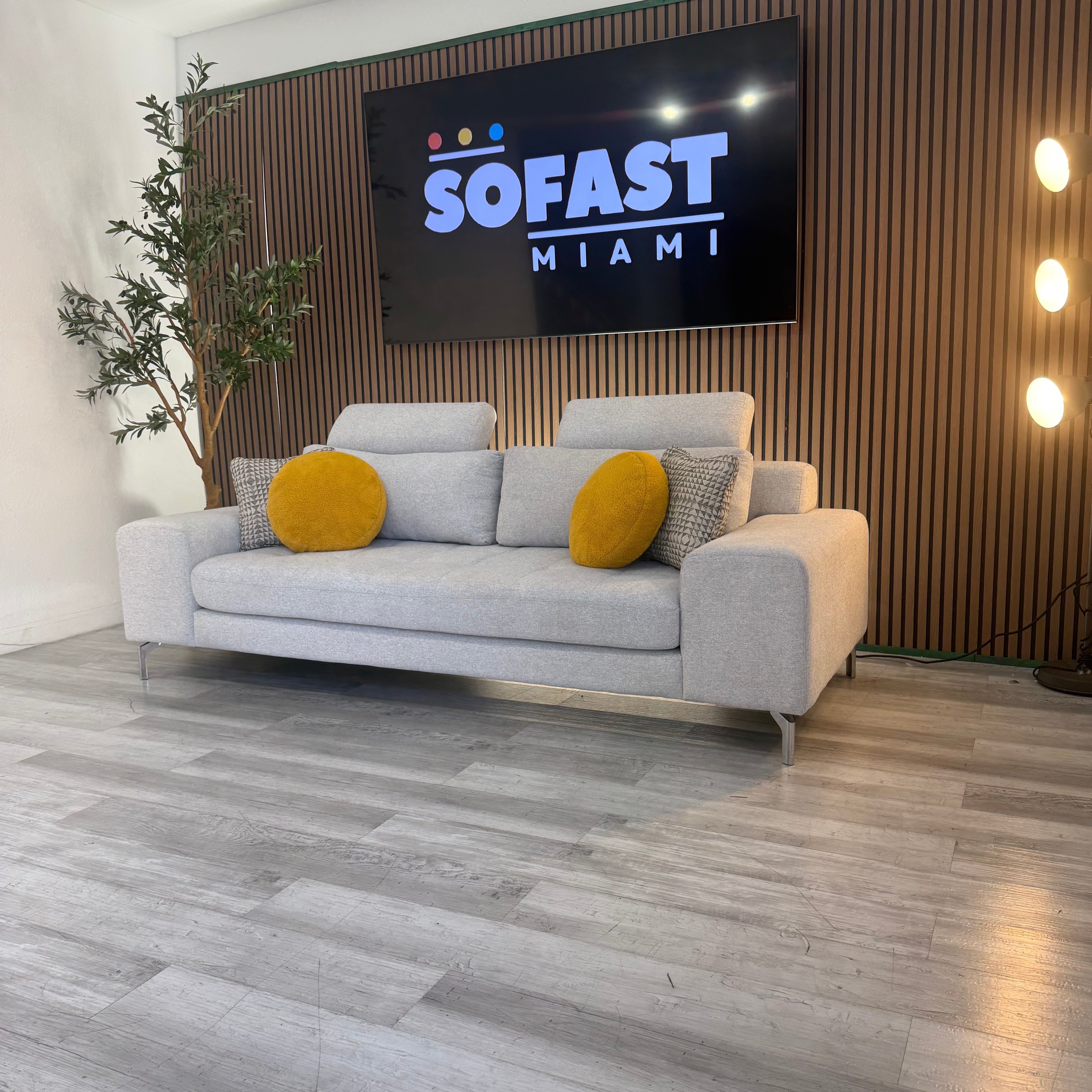 Loveseats Modern Gray