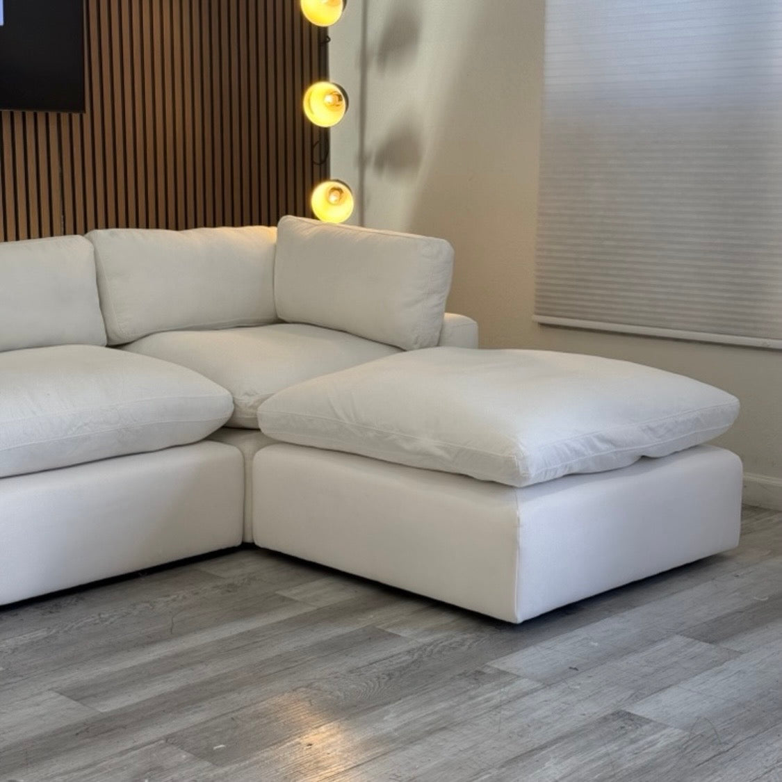 Modular Cloud Sectional – White – Like New