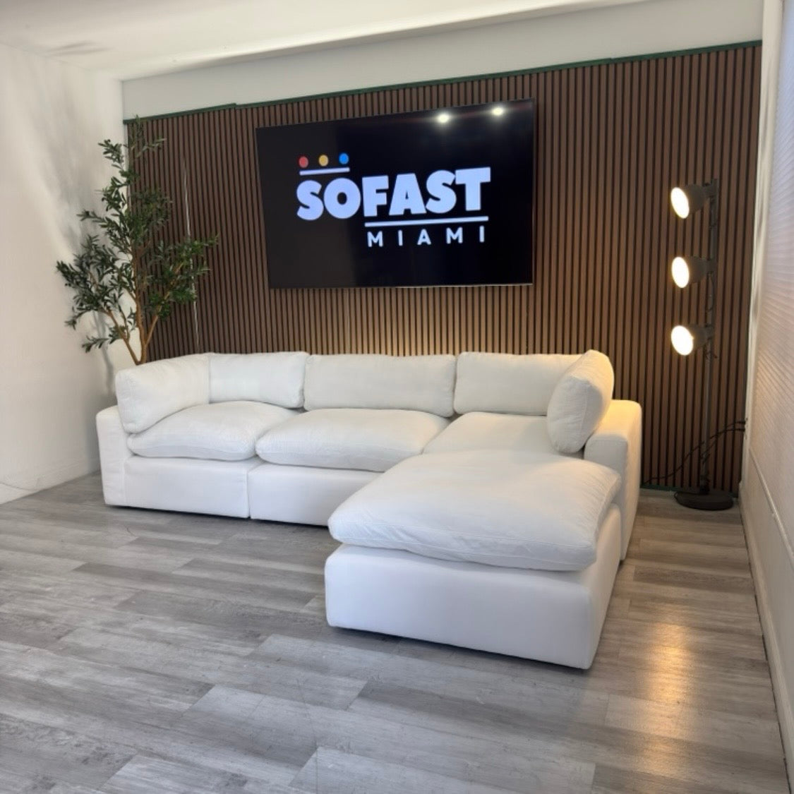 Modular Cloud Sectional – White – Like New