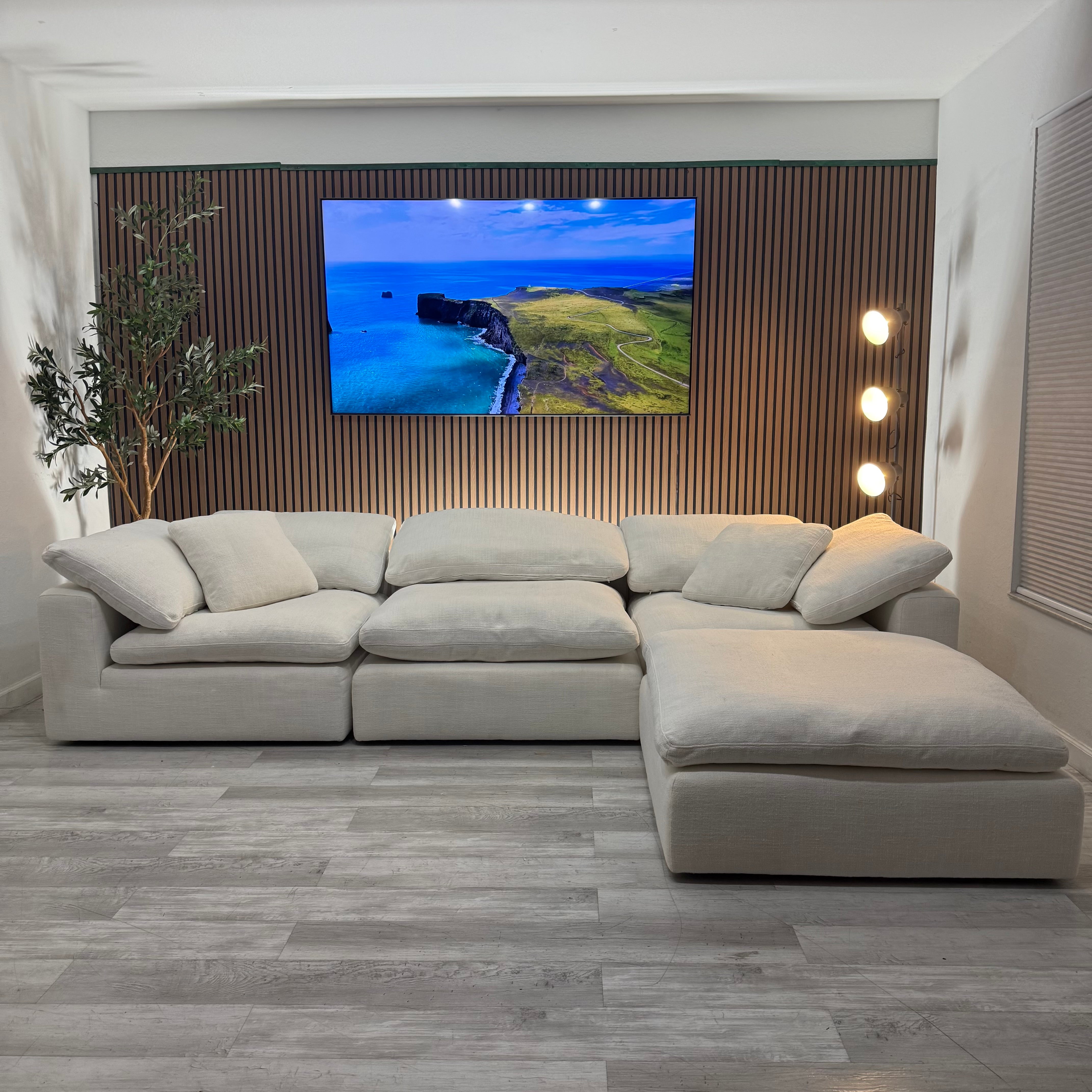 Sectional Modular Cloud Ivory - 4 pieces