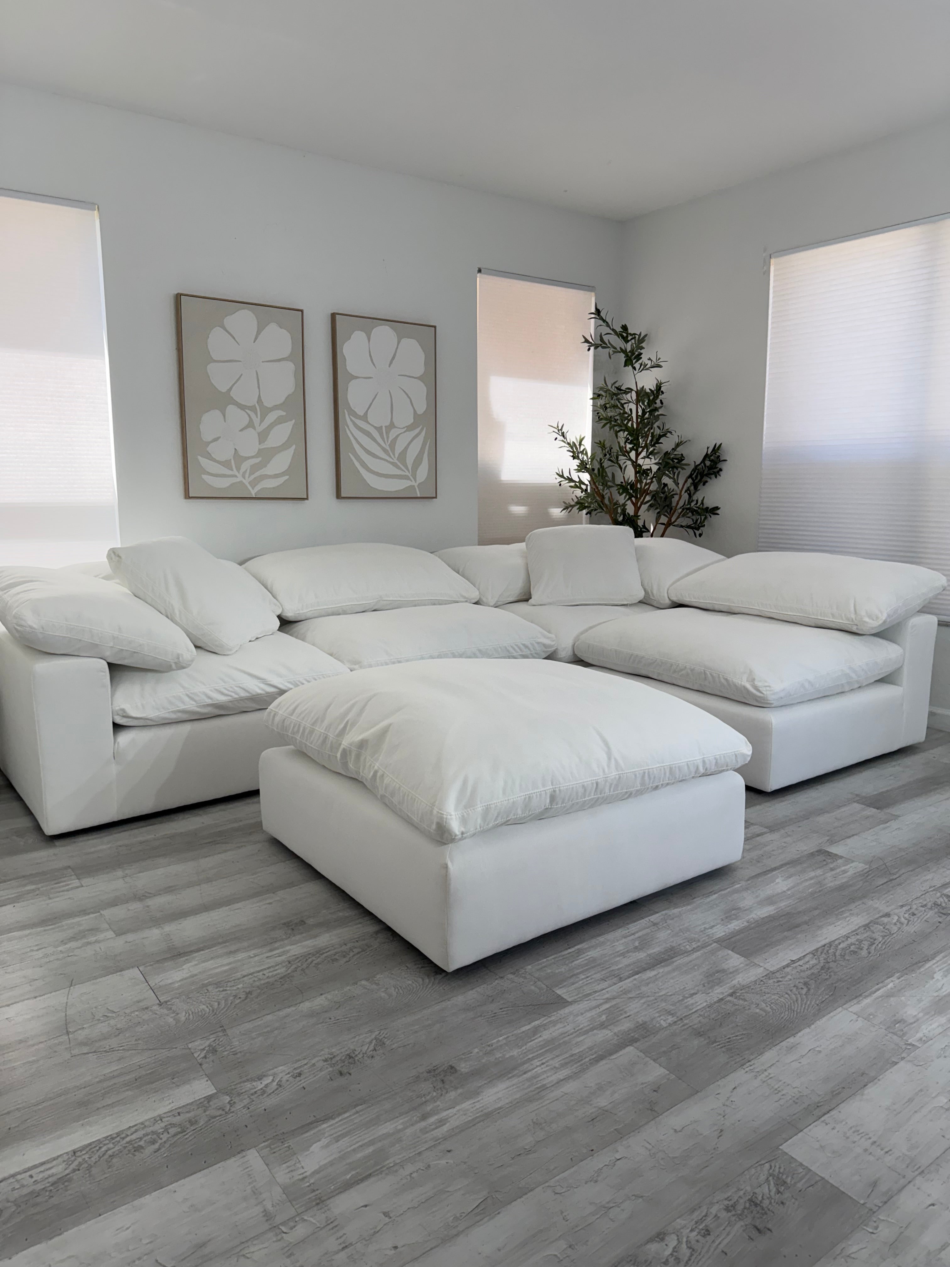 Modular Cloud 4 Seater & Ottoman
