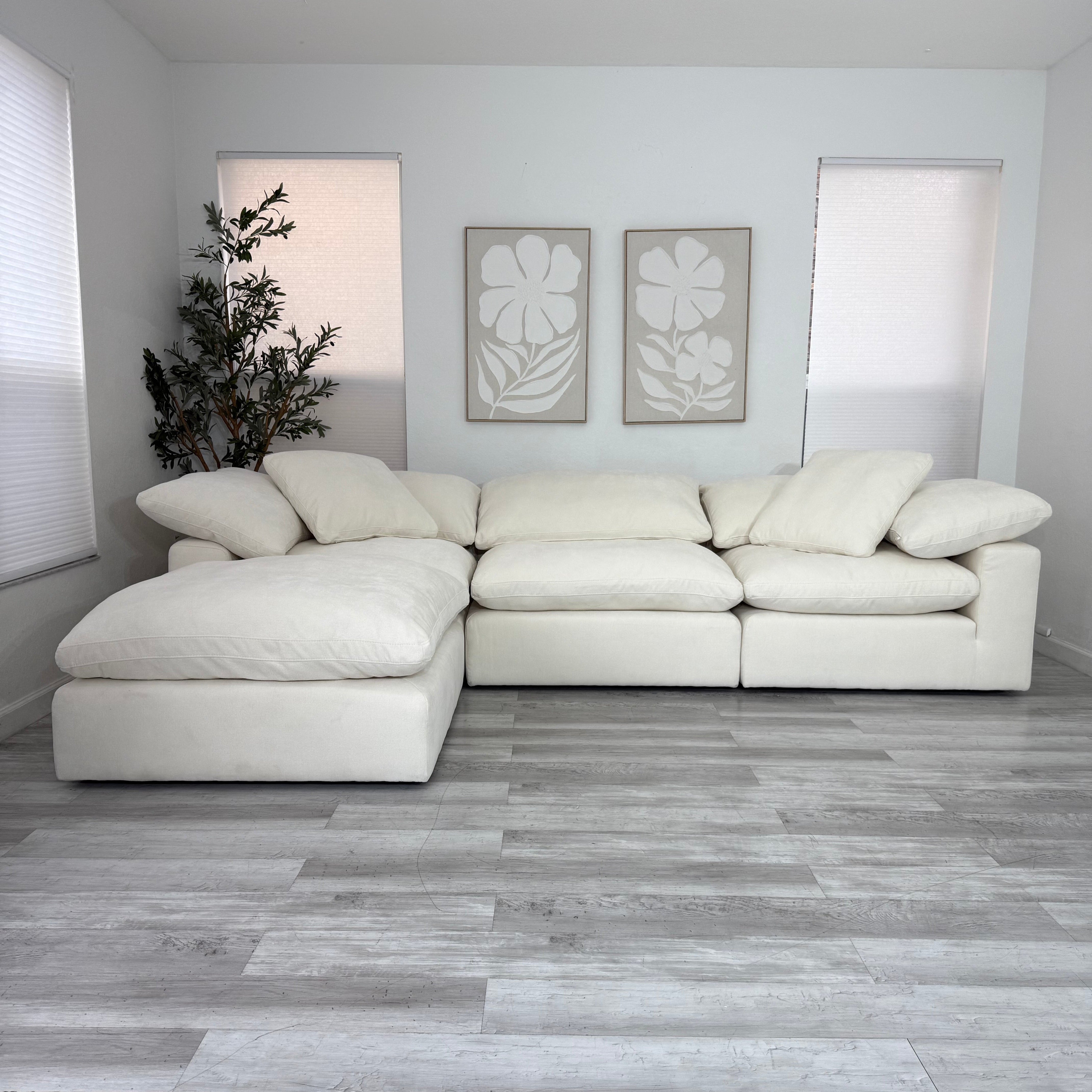 Modular Cloud 3 Seater & Ottoman