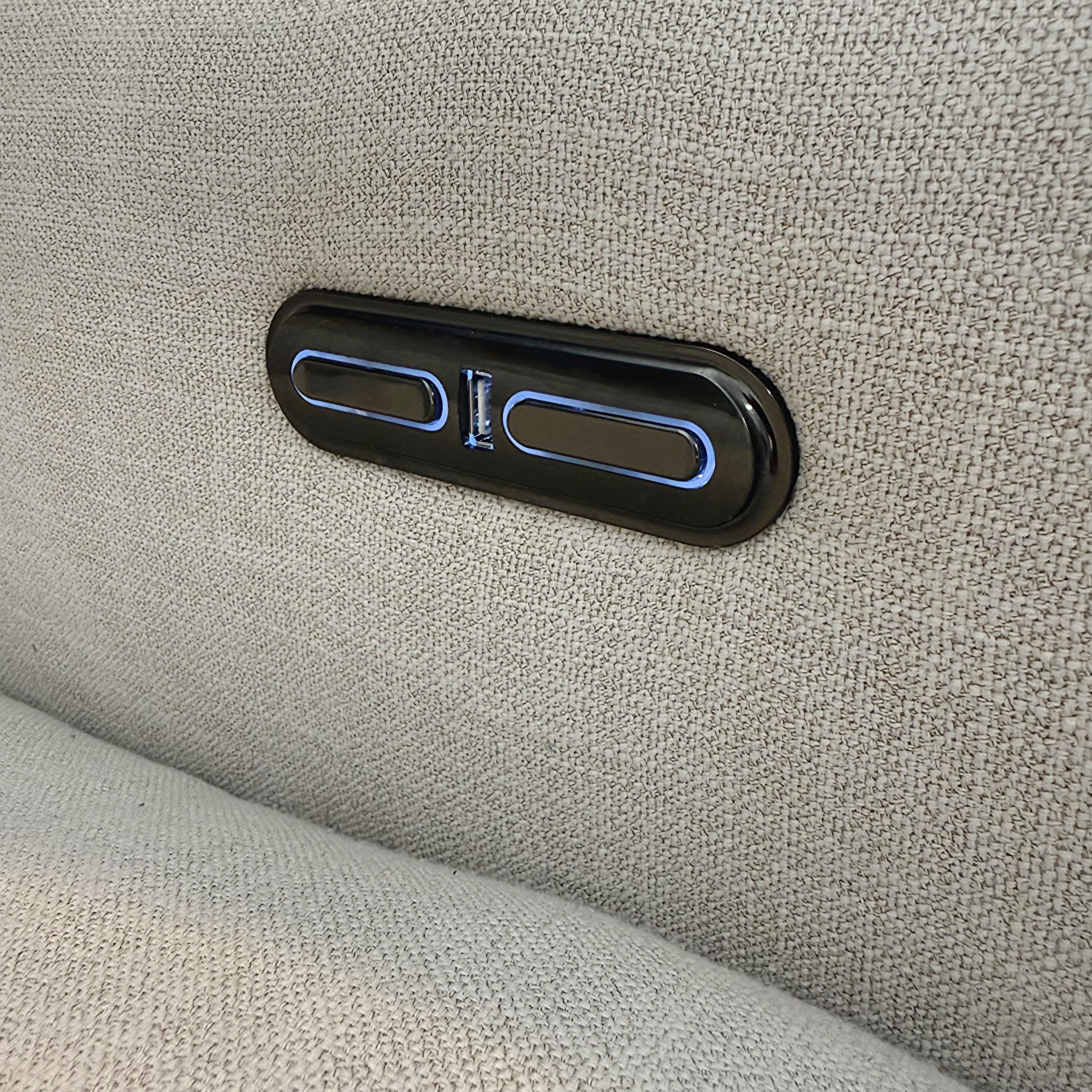 Sectional Couch Power Recliner – Light Gray