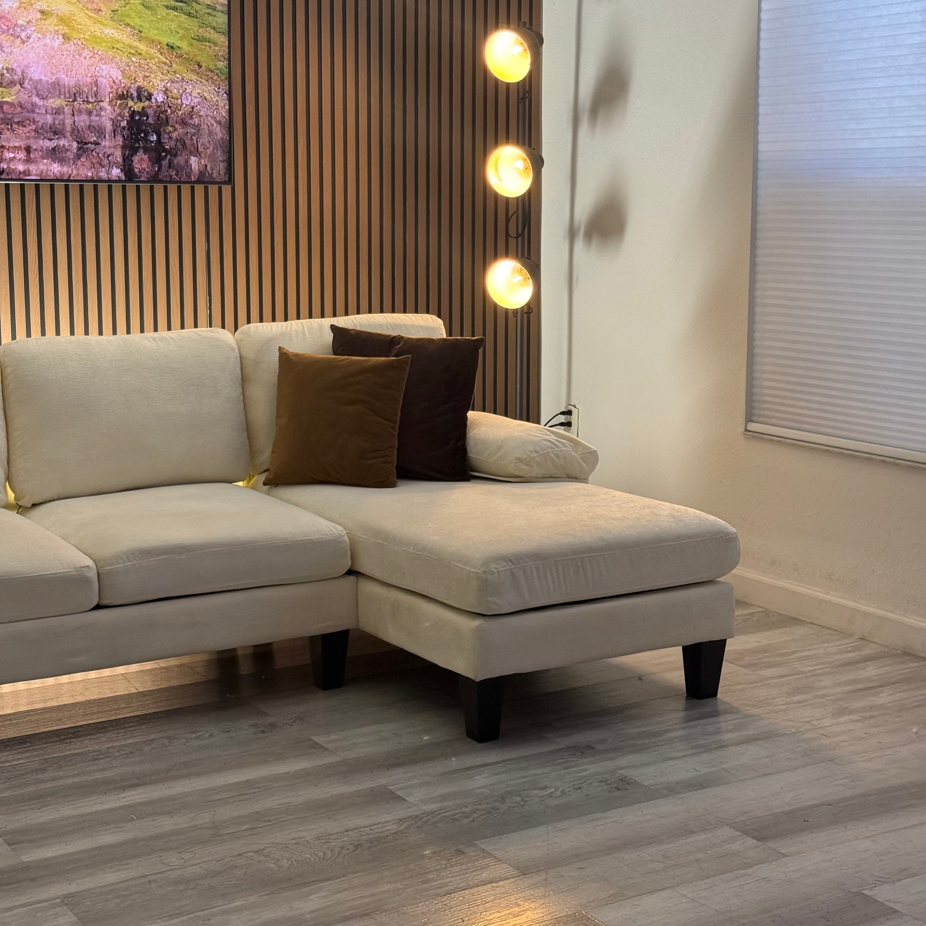 Sectional Couch U-Shaped Double Chaise