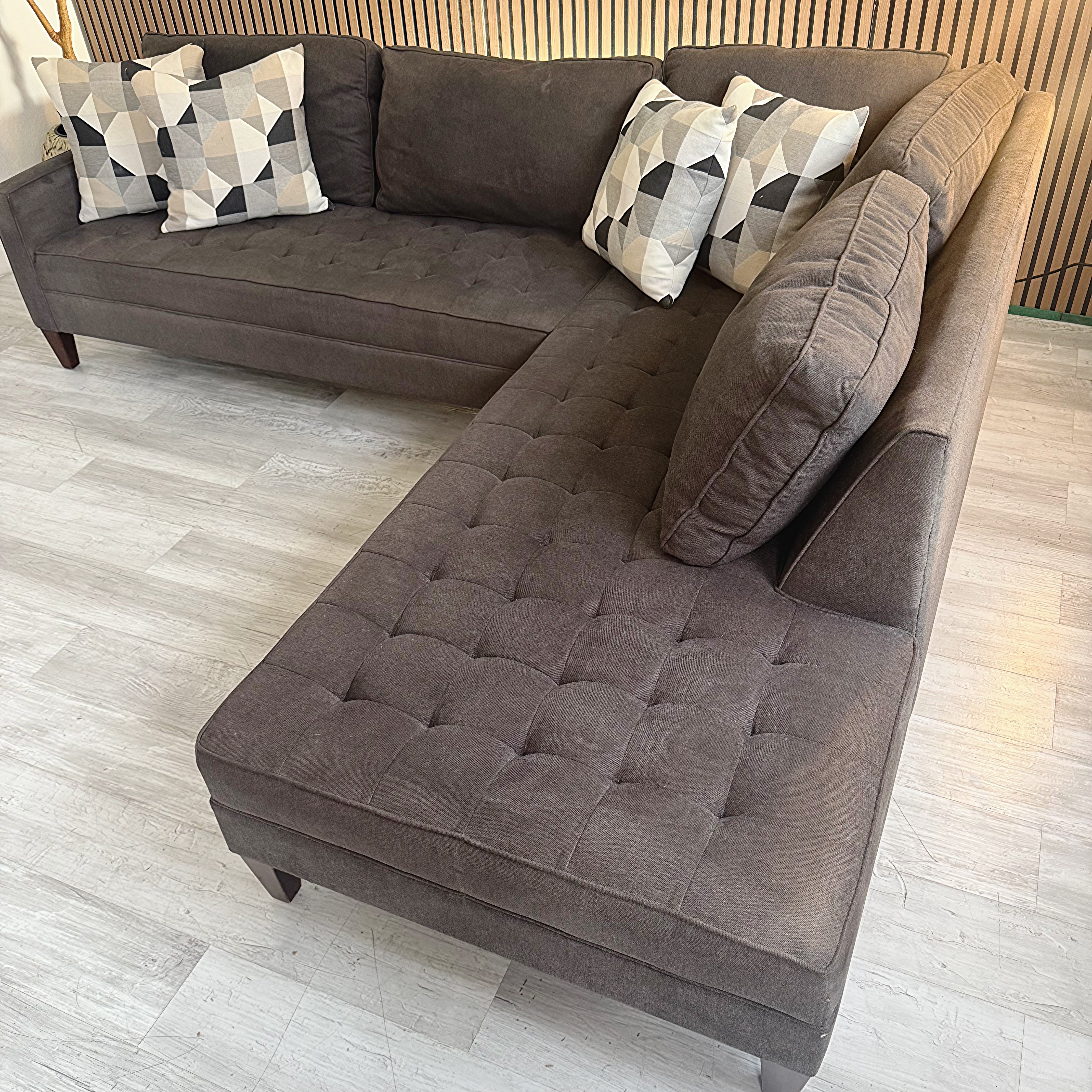 Sectional Couch L-Shaped - Right along Chaise