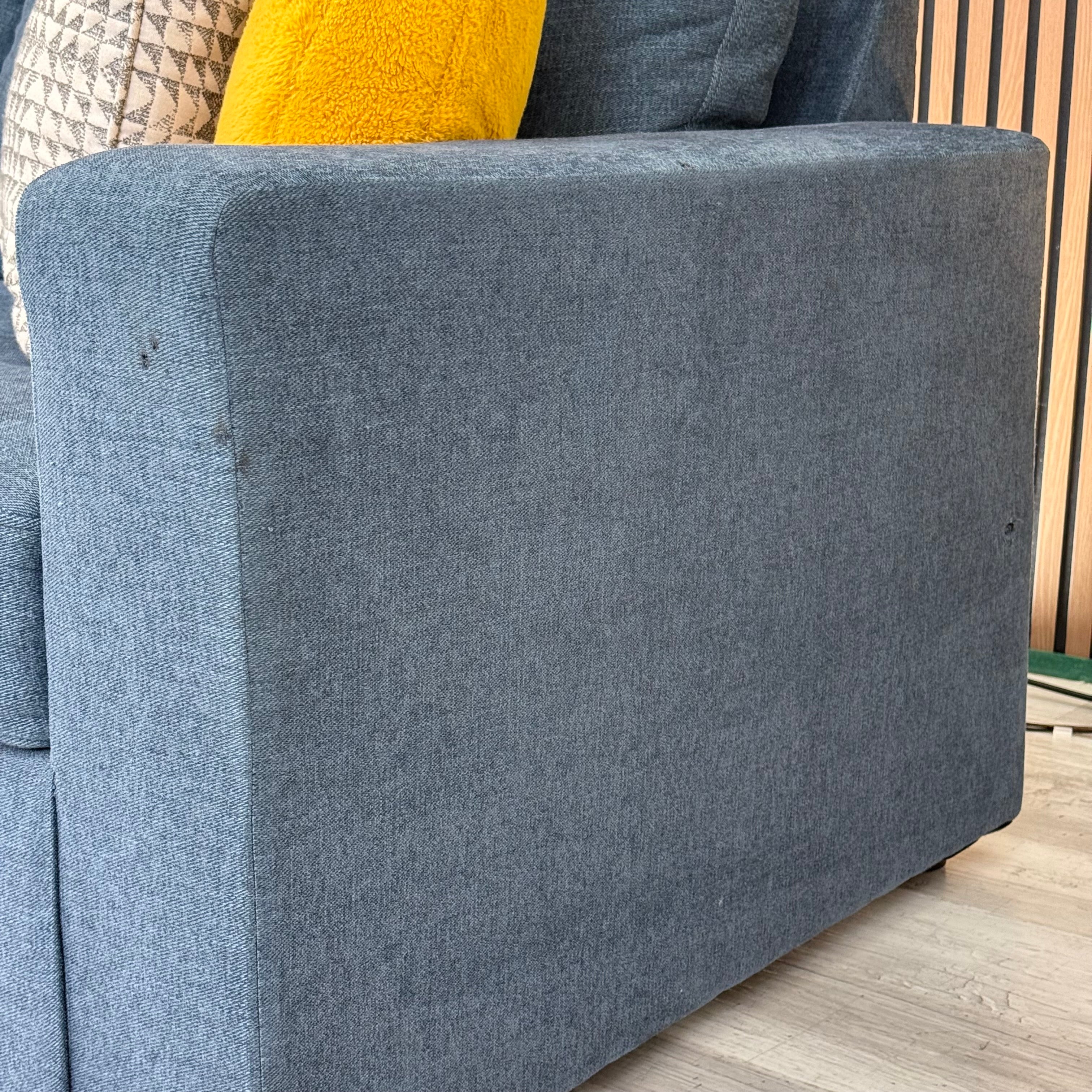 Sectional Couch 2 Piece – Navy Blue