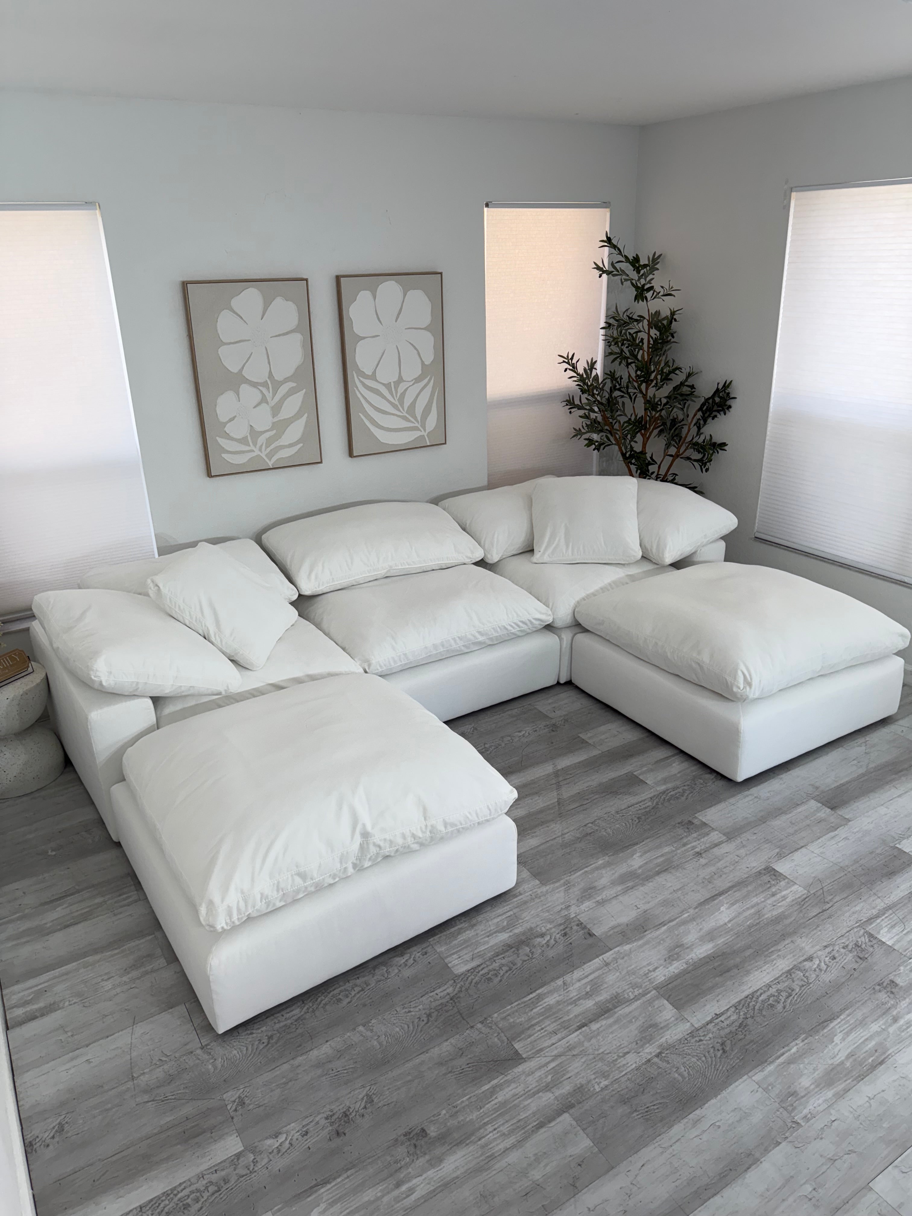 Modular Cloud 3 Seater & 2 Ottoman