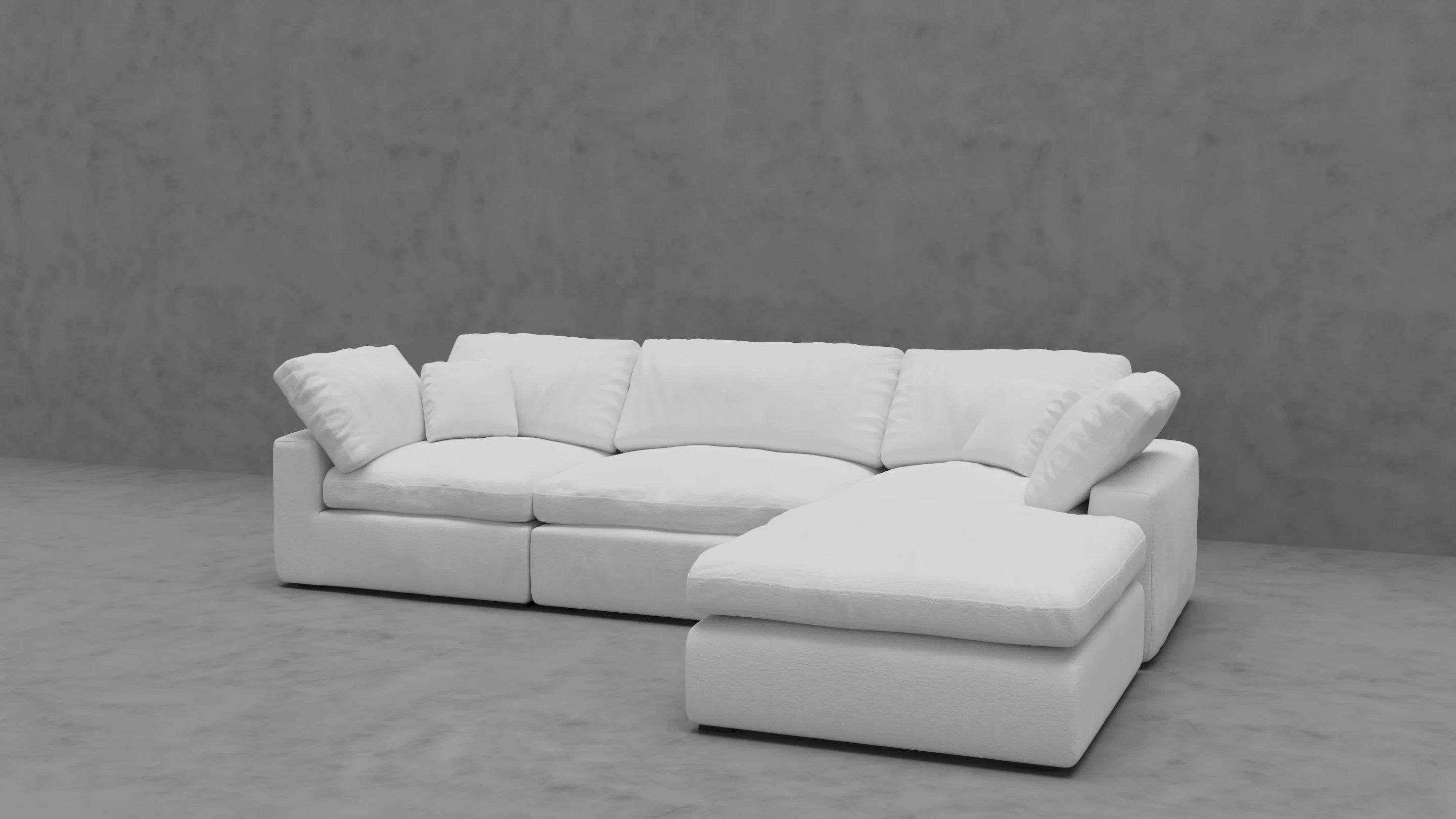 Modular Cloud 3 Seater & Ottoman