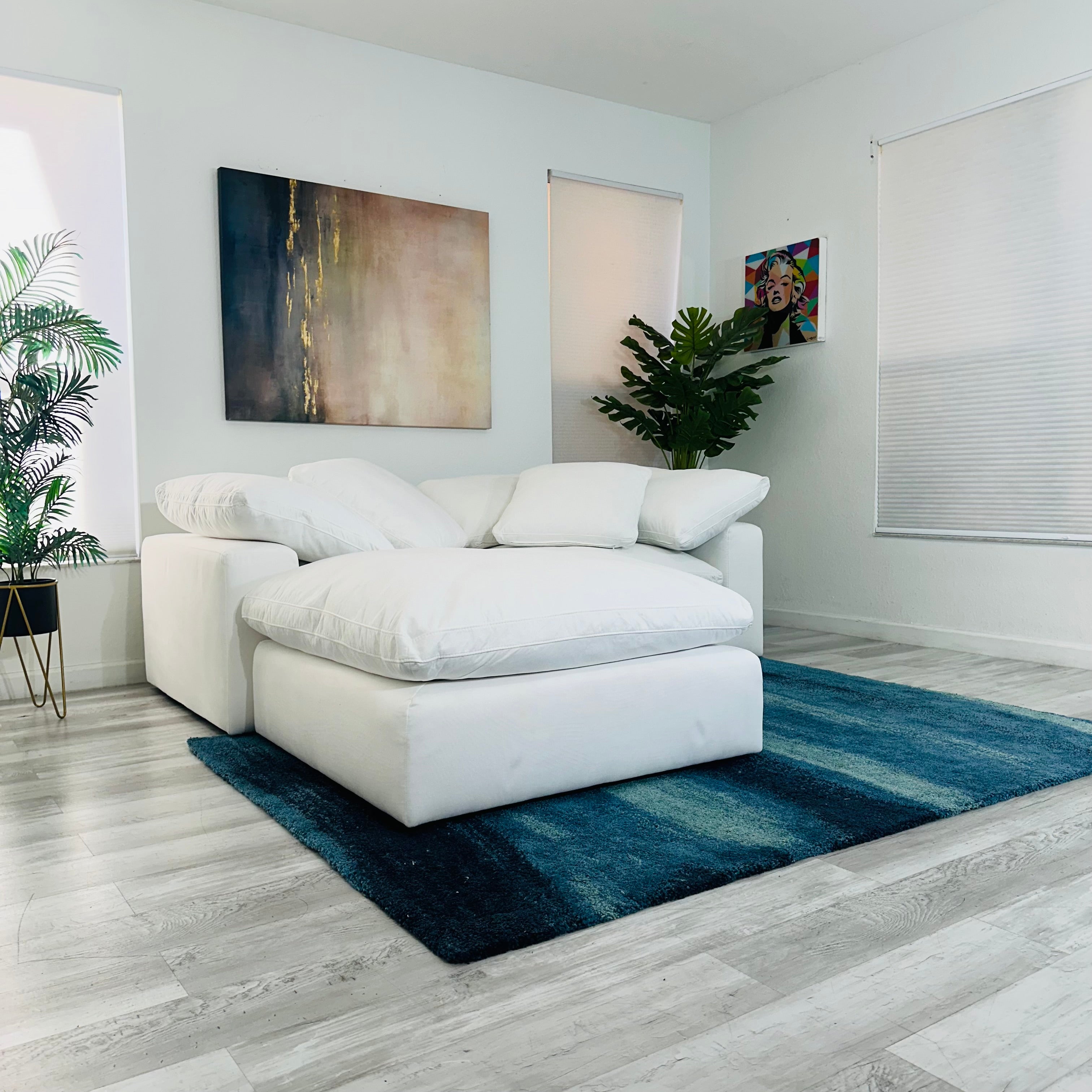 Modular Cloud 2 Seater & Ottoman