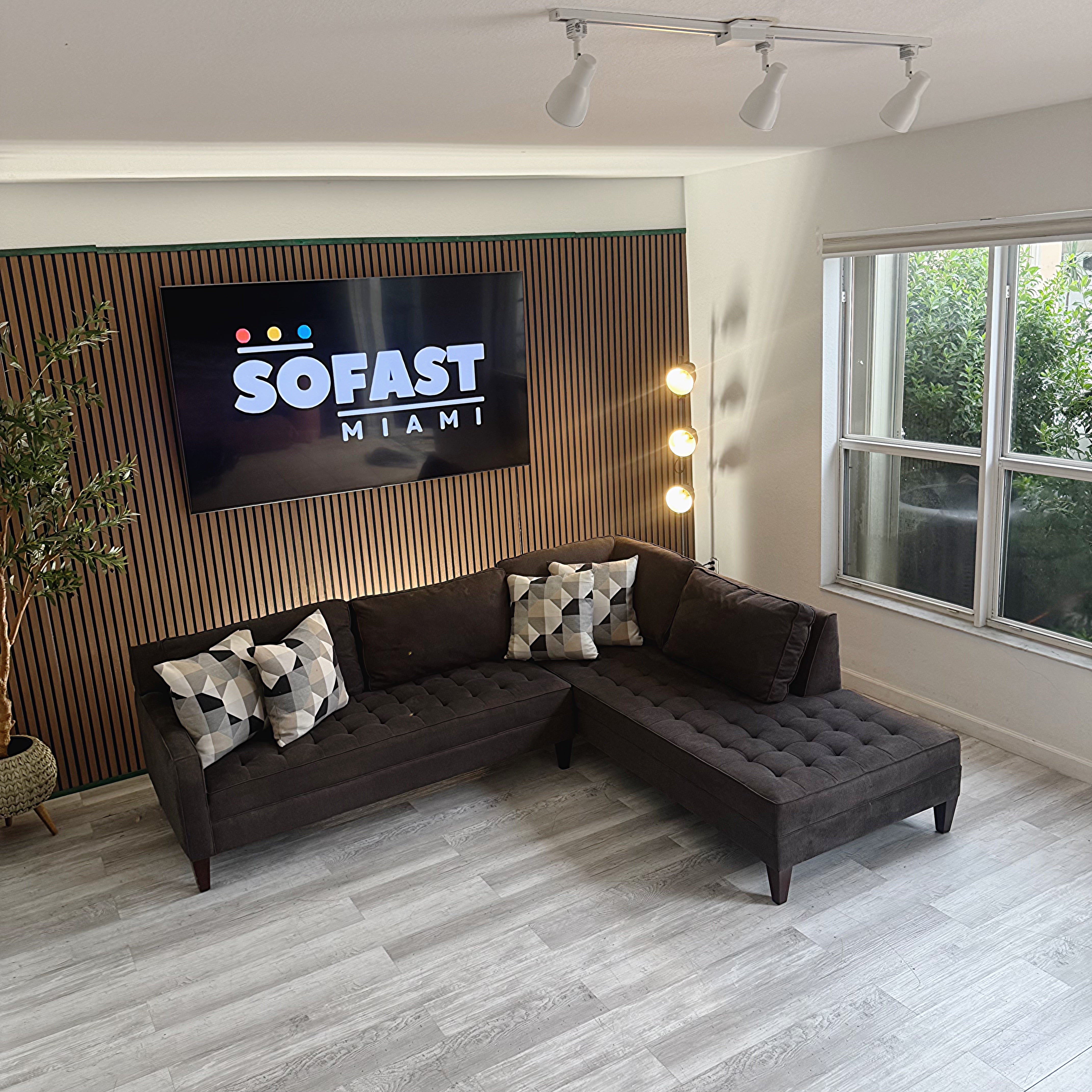 Sectional Couch L-Shaped - Right along Chaise