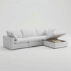 Storage 4-Piece Chaise Sectional - lift-top storage in motion