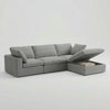 Storage 4-Piece Chaise Sectional - washable covers in motion