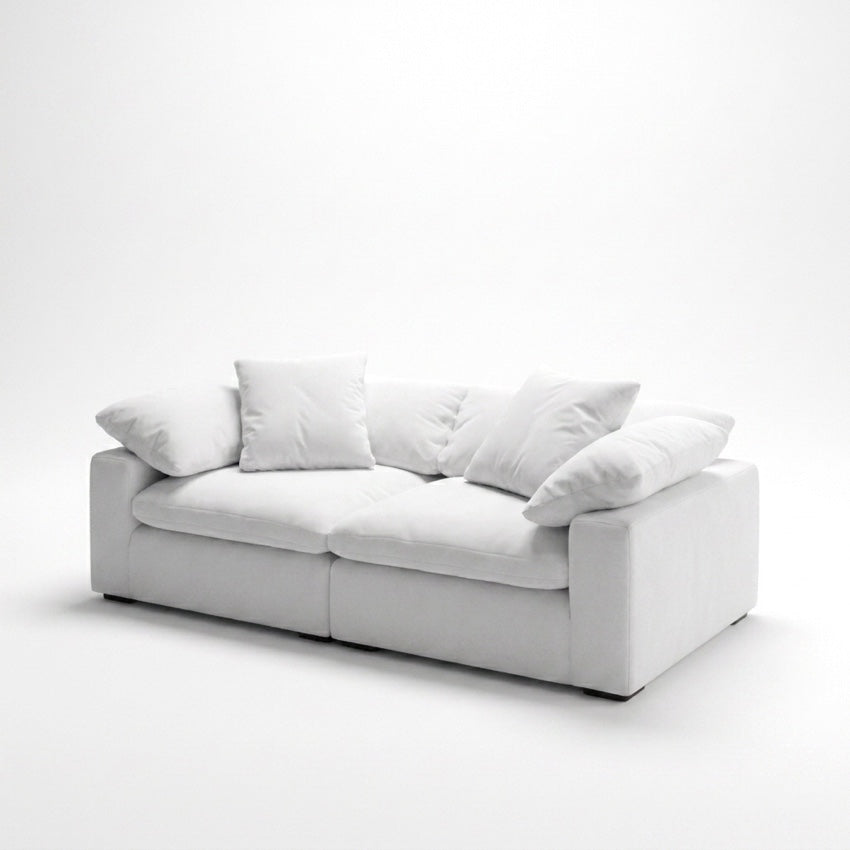 Cloud 2-Piece Modular Sofa white - diagonal view