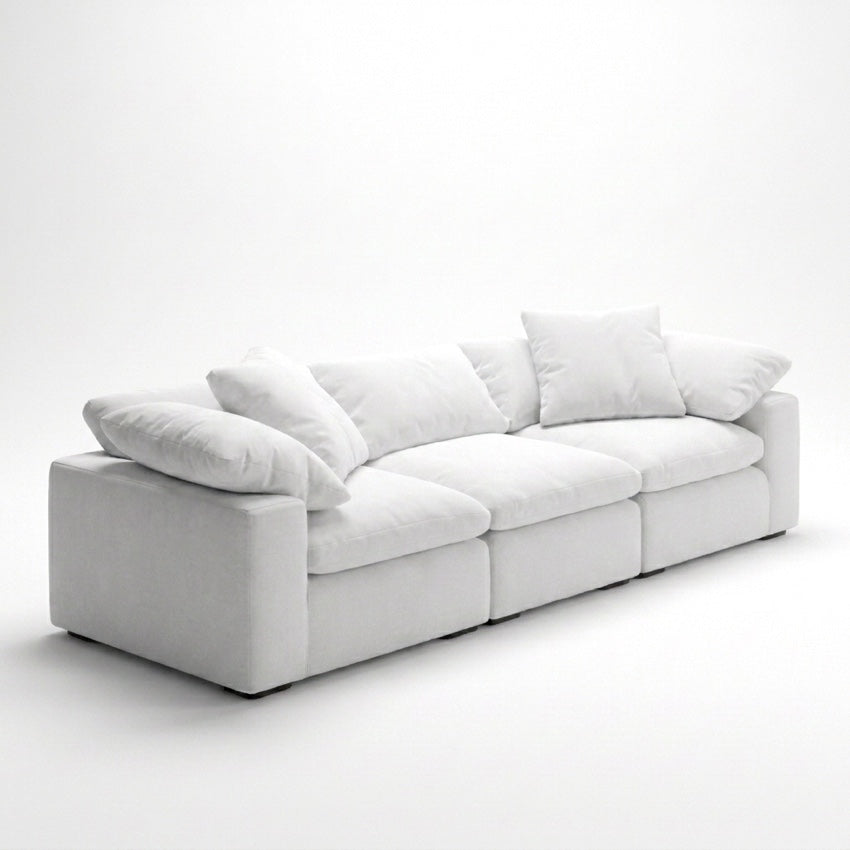 Cloud 3-Piece Modular Sofa white - diagonal view
