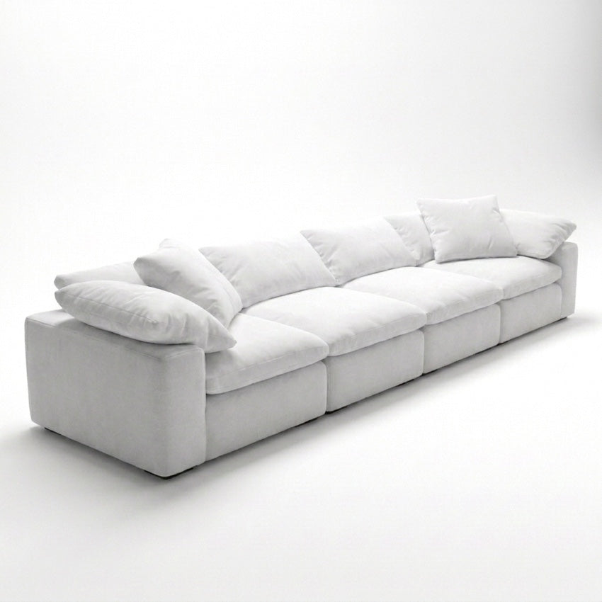 Cloud 4-Piece Classic Sectional white - diagonal view