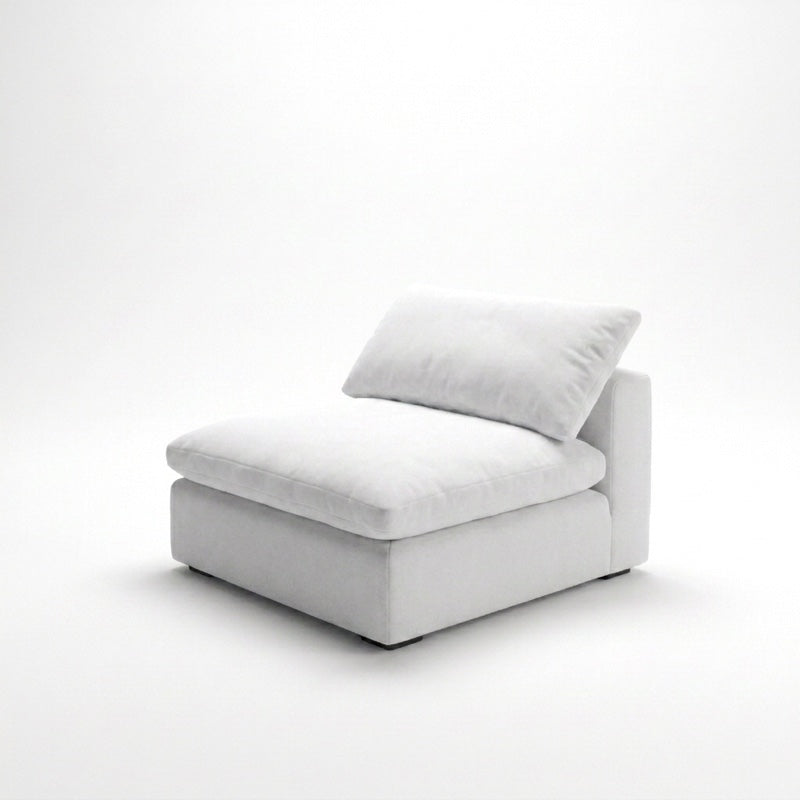 Cloud Armless Module white - diagonal view