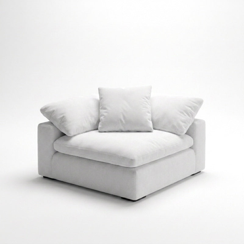 Cloud Corner Module white - diagonal view