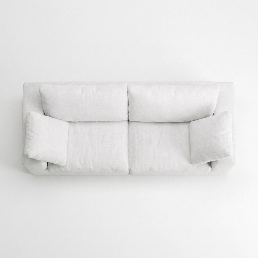 Storage 2-Piece Modular Sofa white - top view