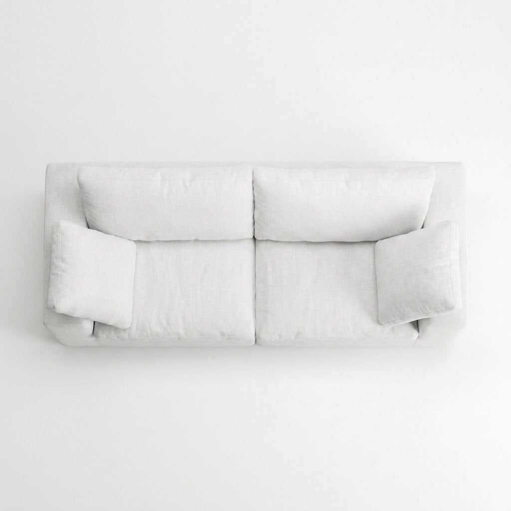 Storage 2-Piece Modular Sofa white - top view