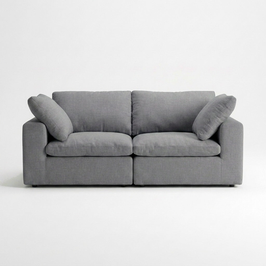 Storage 2-Piece Modular Sofa - Gray