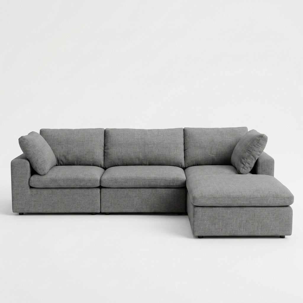 Storage 4-Piece Chaise Sectional - Gray