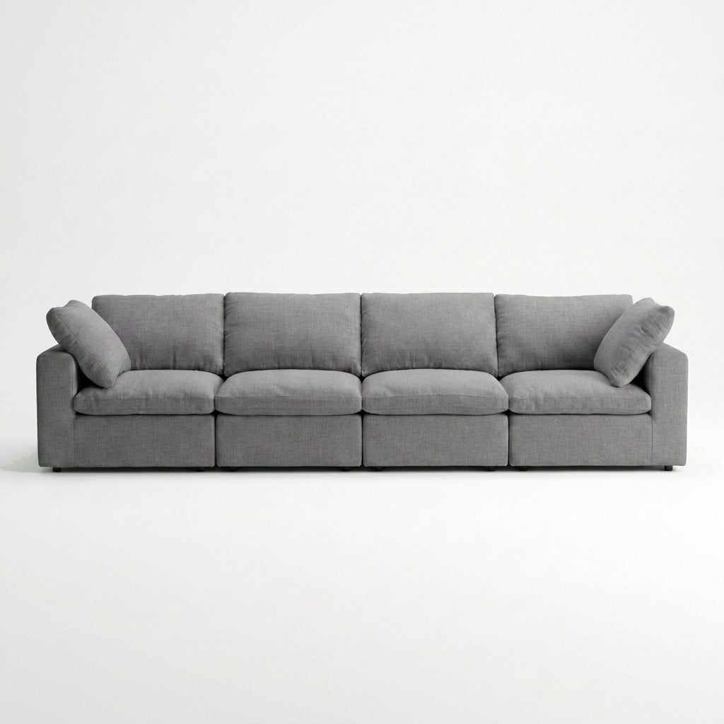 Storage 4-Piece Classic Sectional - Gray