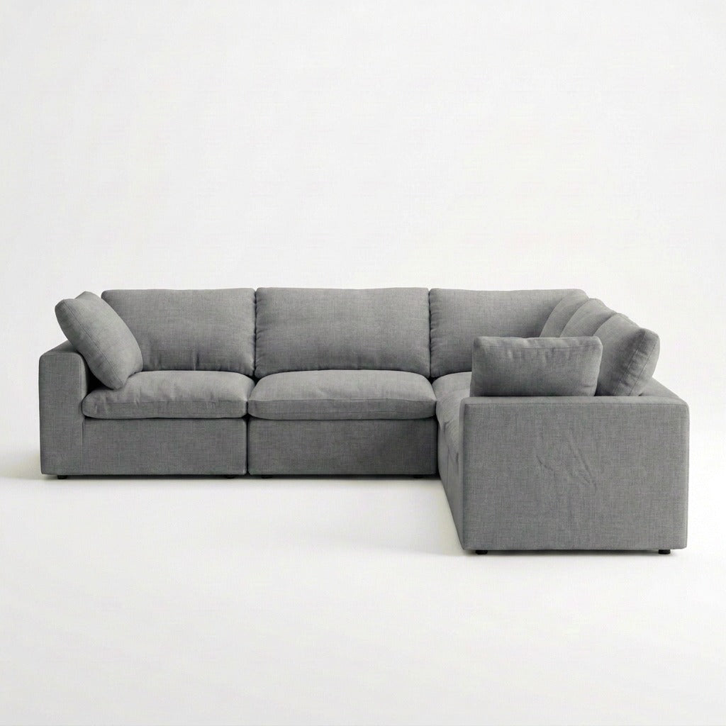 Storage 5-Piece L-Sectional - Gray